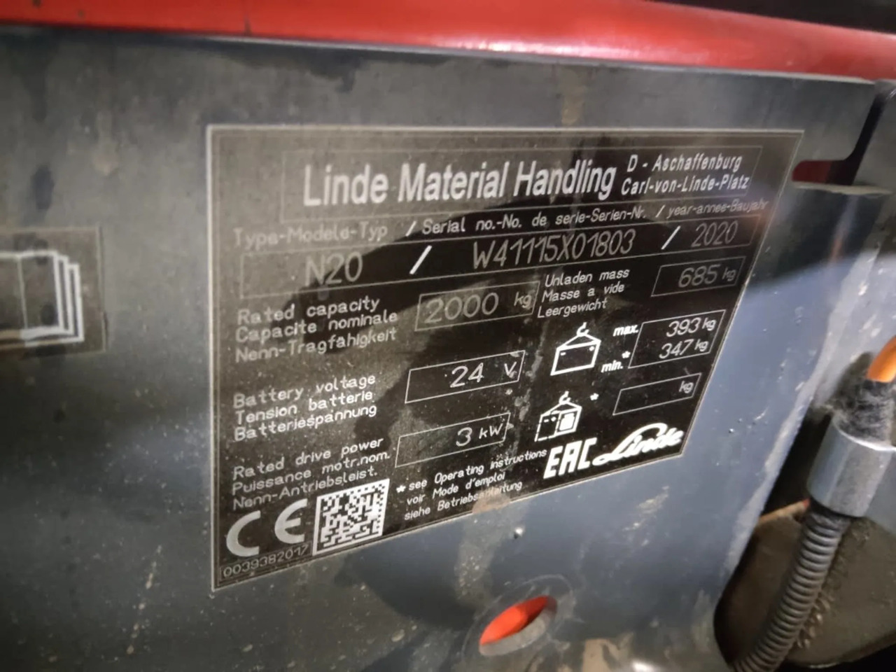 Linde N20/2400mm - Order-picker: foto 5 Linde N20/2400mm - Order-picker: foto 5
