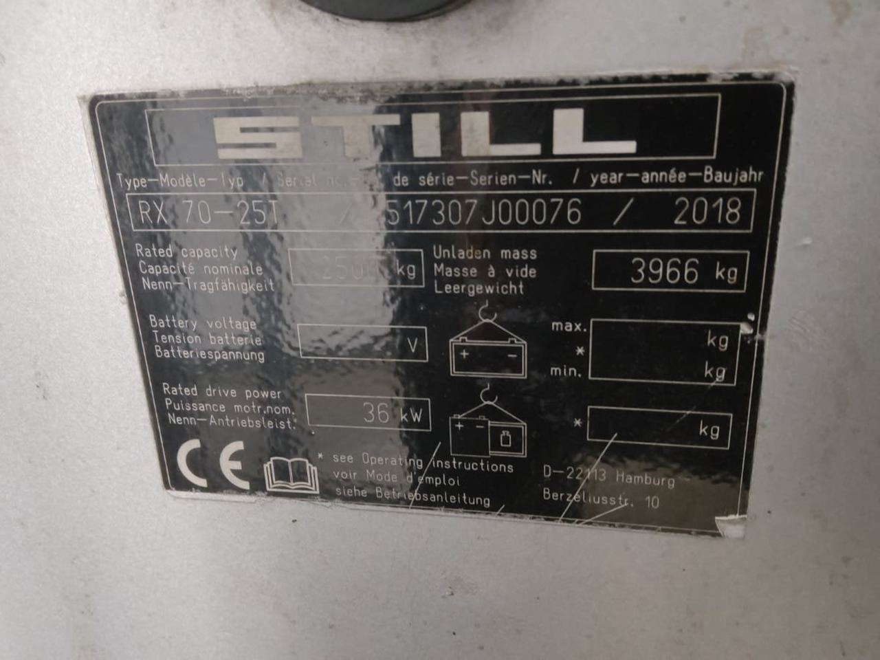STILL RX70-25T - Empilhadeira a gás: foto 5 STILL RX70-25T - Empilhadeira a gás: foto 5