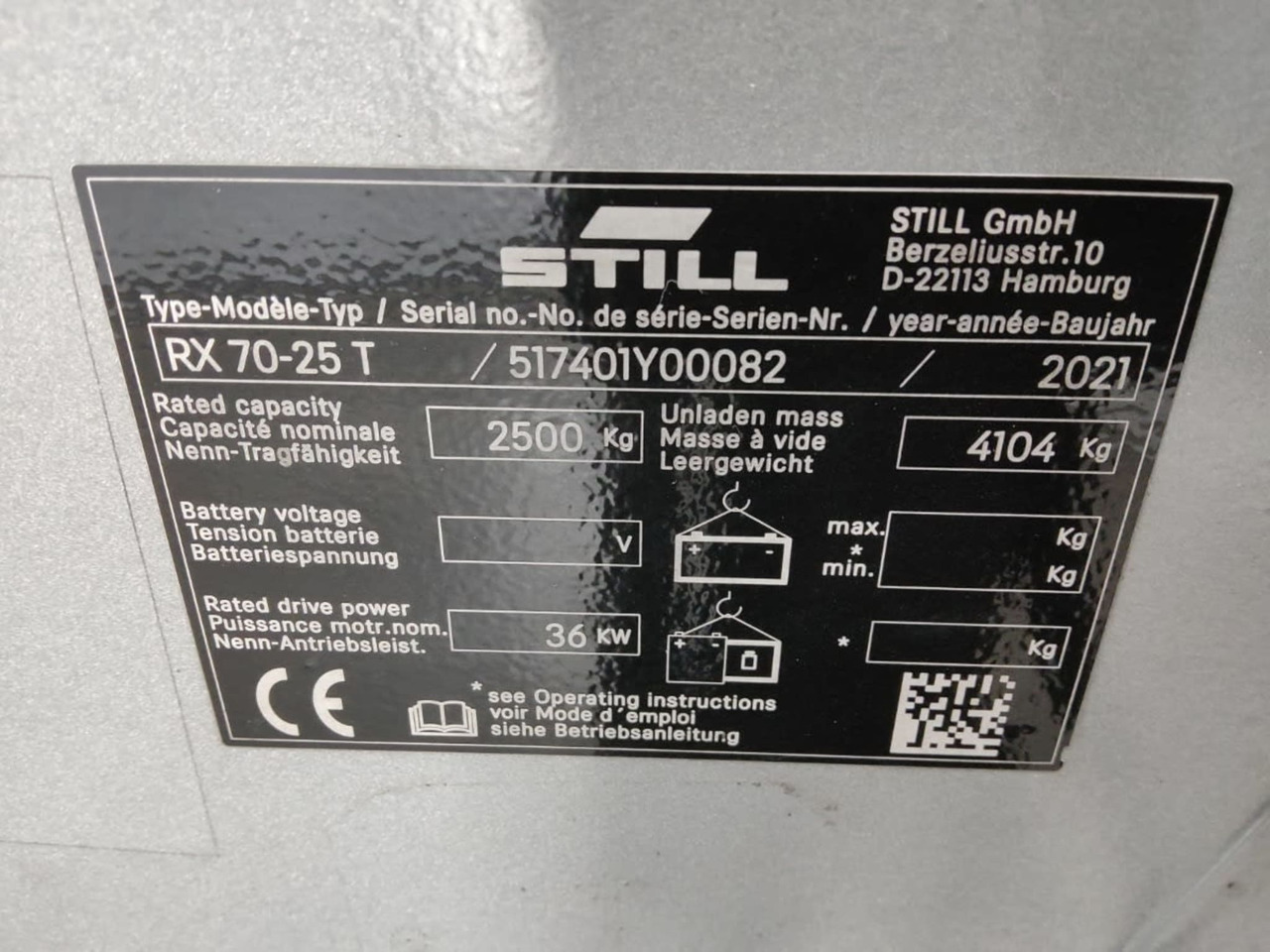 STILL RX70-25T - Empilhadeira a gás: foto 5 STILL RX70-25T - Empilhadeira a gás: foto 5