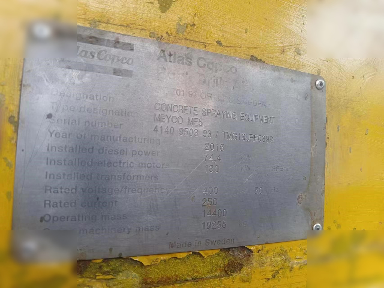 2016 EPIROC MEYCO ME5 MOUNTED ON 2016 ATLAS ARK254K - Autobomba de betão: foto 5 2016 EPIROC MEYCO ME5 MOUNTED ON 2016 ATLAS ARK254K - Autobomba de betão: foto 5