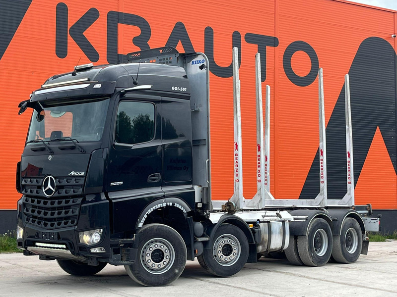 Mercedes-Benz Arocs 3263 8x4 FULL STEEL - Camião de transporte de madeira, Camião grua: foto 1 Mercedes-Benz Arocs 3263 8x4 FULL STEEL - Camião de transporte de madeira, Camião grua: foto 1
