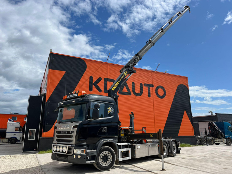 Scania G 440 6x2*4 PK22002 + JIB / PALFINGER 20 ton / L=5000 mm - Camião polibenne, Camião grua: foto 1 Scania G 440 6x2*4 PK22002 + JIB / PALFINGER 20 ton / L=5000 mm - Camião polibenne, Camião grua: foto 1