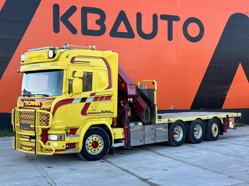 Scania G 490 8x4*4 PK 65002 SH / JIB CONNECTION / PLATFORM L=6301-7499 mm - Camião de caixa aberta/ Plataforma, Camião grua: foto 2 Scania G 490 8x4*4 PK 65002 SH / JIB CONNECTION / PLATFORM L=6301-7499 mm - Camião de caixa aberta/ Plataforma, Camião grua: foto 2