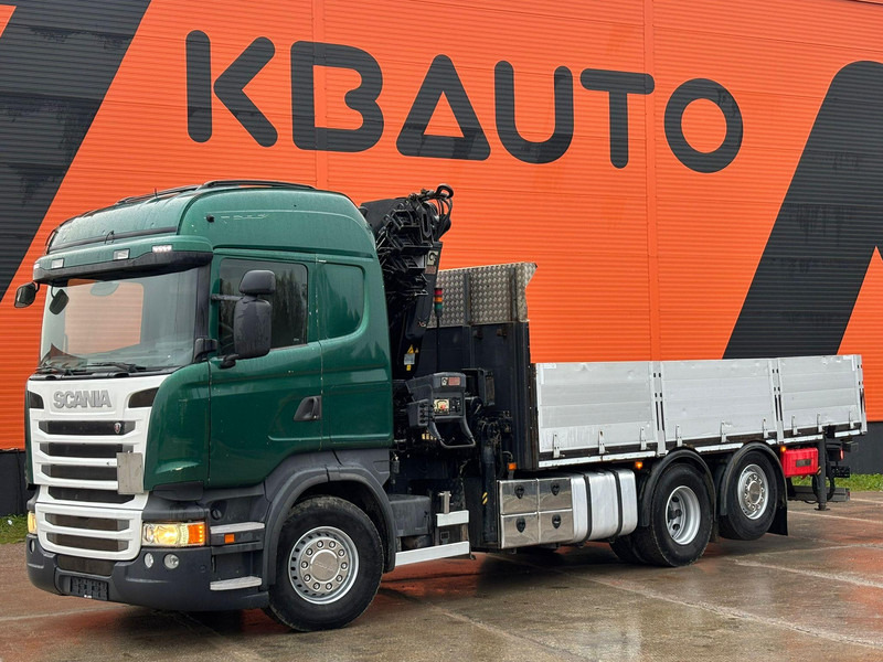 Scania R 410 6x2 HIAB 322EP-5 HIPRO / PLATFORM L=6131 mm - Camião de caixa aberta/ Plataforma, Camião grua: foto 2 Scania R 410 6x2 HIAB 322EP-5 HIPRO / PLATFORM L=6131 mm - Camião de caixa aberta/ Plataforma, Camião grua: foto 2