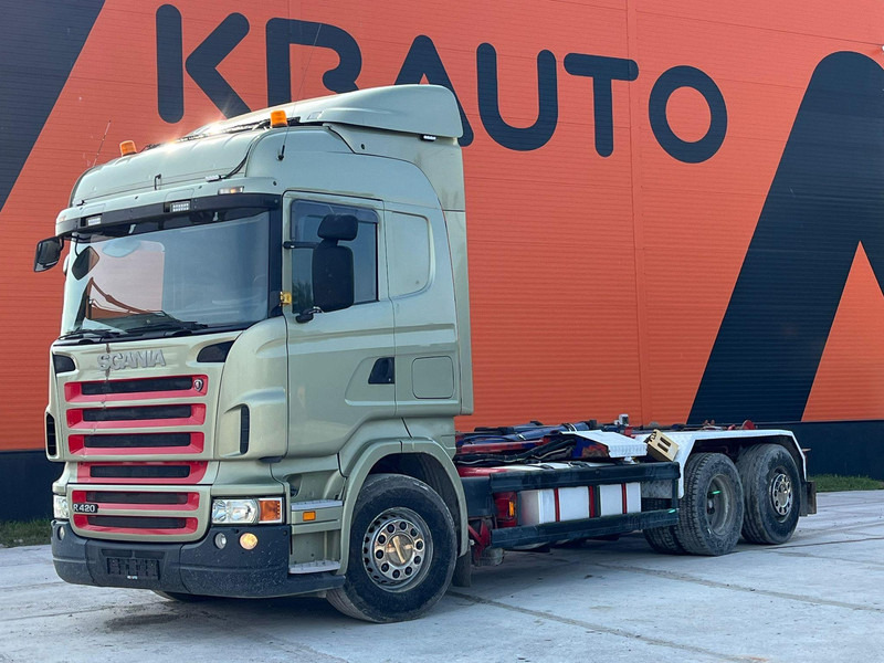 Scania R 420 6x2 PALFINGER T 20 ton / L=5450 mm / RETARDER - Camião polibenne: foto 1 Scania R 420 6x2 PALFINGER T 20 ton / L=5450 mm / RETARDER - Camião polibenne: foto 1