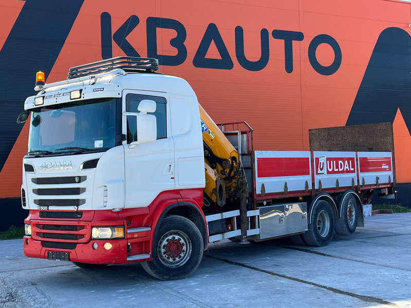 Scania R 500 6x2*4 EFFER 255/6S / PLATFORM L=6620 mm - Camião de caixa aberta/ Plataforma, Camião grua: foto 2 Scania R 500 6x2*4 EFFER 255/6S / PLATFORM L=6620 mm - Camião de caixa aberta/ Plataforma, Camião grua: foto 2