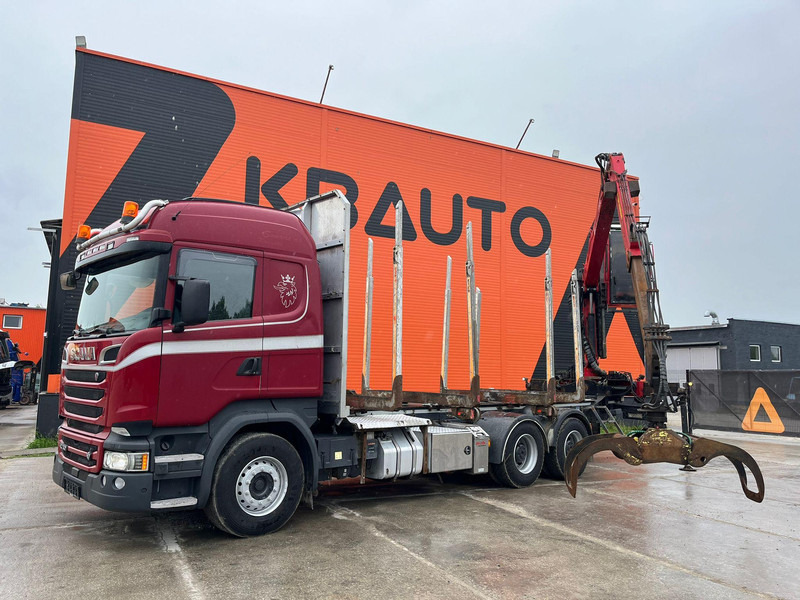 Scania R 730 6x4 RETARDER / BIG AXLES - Camião de transporte de madeira, Camião grua: foto 1 Scania R 730 6x4 RETARDER / BIG AXLES - Camião de transporte de madeira, Camião grua: foto 1