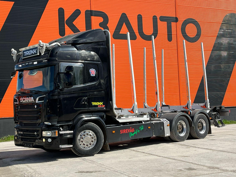 Scania R 730 6x4 RETARDER - Camião de transporte de madeira, Camião grua: foto 1 Scania R 730 6x4 RETARDER - Camião de transporte de madeira, Camião grua: foto 1