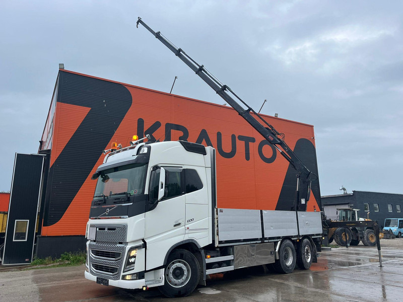 Volvo FH 16 600 6x2*4 HIAB 166E-5 HIPRO / PLATFORM L=6309 mm - Camião de caixa aberta/ Plataforma, Camião grua: foto 1 Volvo FH 16 600 6x2*4 HIAB 166E-5 HIPRO / PLATFORM L=6309 mm - Camião de caixa aberta/ Plataforma, Camião grua: foto 1