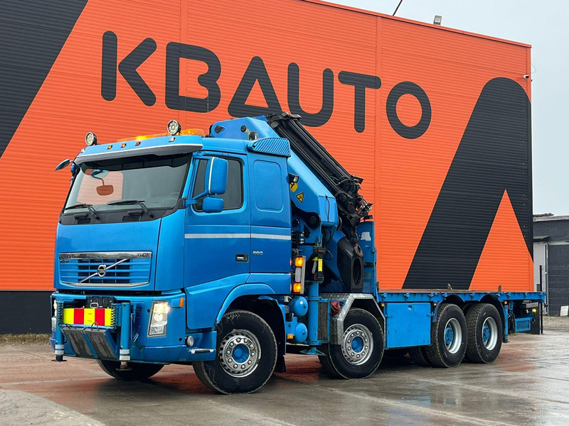Volvo FH 16 660 8x4 PK60002 + JIB / PLATFORM L=6232 mm - Camião de caixa aberta/ Plataforma, Camião grua: foto 2 Volvo FH 16 660 8x4 PK60002 + JIB / PLATFORM L=6232 mm - Camião de caixa aberta/ Plataforma, Camião grua: foto 2