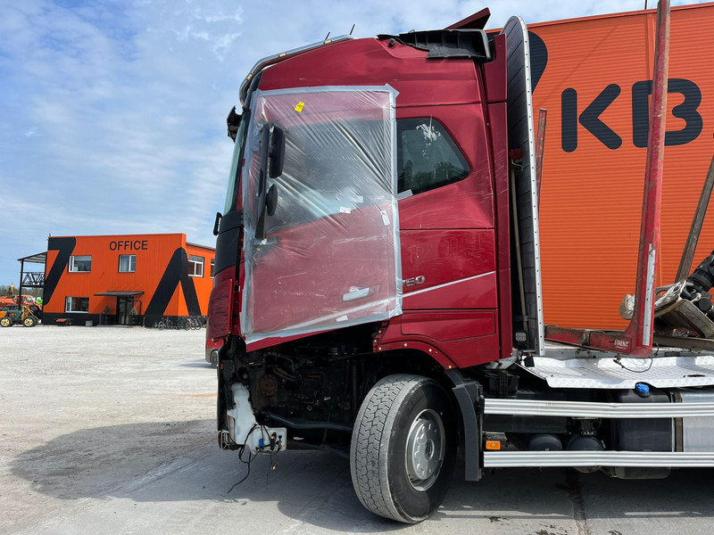 Camião de transporte de madeira, Camião grua para transporte de madeiras Volvo FH 16 750 8x4/4 DAMAGED !: foto 12
