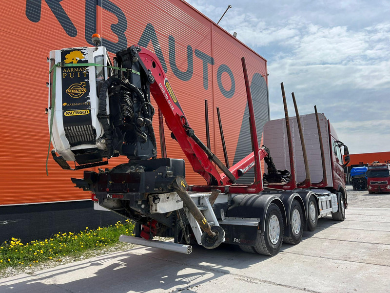 Camião de transporte de madeira, Camião grua para transporte de madeiras Volvo FH 16 750 8x4/4 DAMAGED !: foto 6