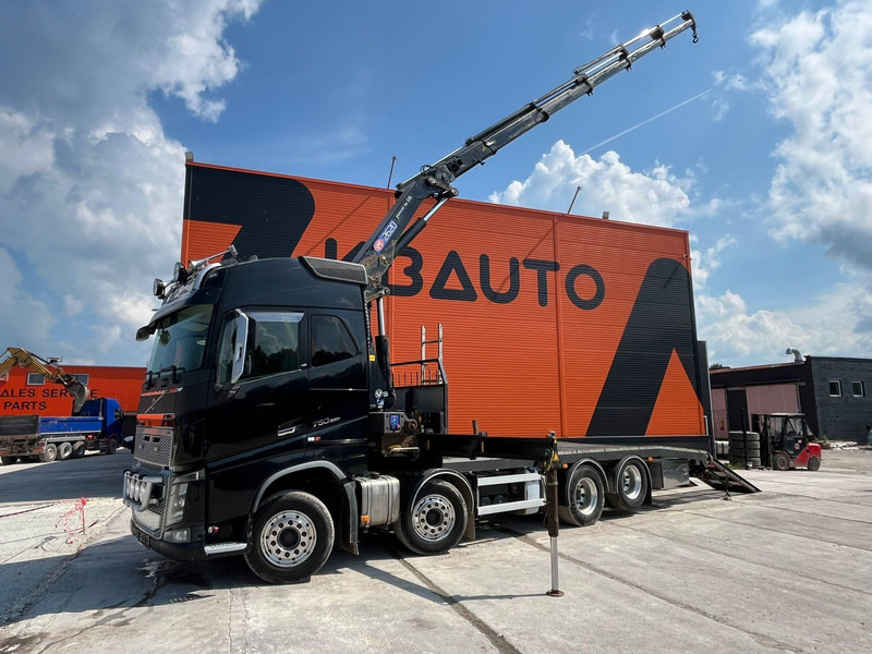 Volvo FH 16 750 8x4 HMF2620K-5 / WINCH / PLATFORM L=7100 mm - Camião de caixa aberta/ Plataforma, Camião grua: foto 1 Volvo FH 16 750 8x4 HMF2620K-5 / WINCH / PLATFORM L=7100 mm - Camião de caixa aberta/ Plataforma, Camião grua: foto 1