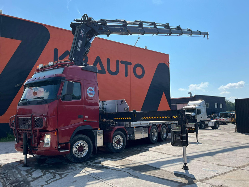 Volvo FH 480 8x4 HIAB 1055E-8 / WINCH / PLATFORM L=6928 mm - Camião de caixa aberta/ Plataforma, Camião grua: foto 1 Volvo FH 480 8x4 HIAB 1055E-8 / WINCH / PLATFORM L=6928 mm - Camião de caixa aberta/ Plataforma, Camião grua: foto 1