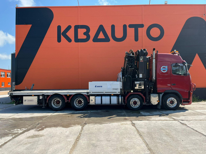 Volvo FH 480 8x4 HIAB 1055E-8 / WINCH / PLATFORM L=6928 mm - Camião de caixa aberta/ Plataforma, Camião grua: foto 5 Volvo FH 480 8x4 HIAB 1055E-8 / WINCH / PLATFORM L=6928 mm - Camião de caixa aberta/ Plataforma, Camião grua: foto 5