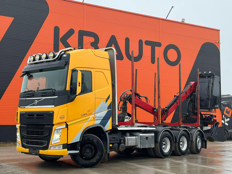 Volvo FH 500 8x4*4 Hiab 96ST 97 - Camião de transporte de madeira, Camião grua: foto 1 Volvo FH 500 8x4*4 Hiab 96ST 97 - Camião de transporte de madeira, Camião grua: foto 1