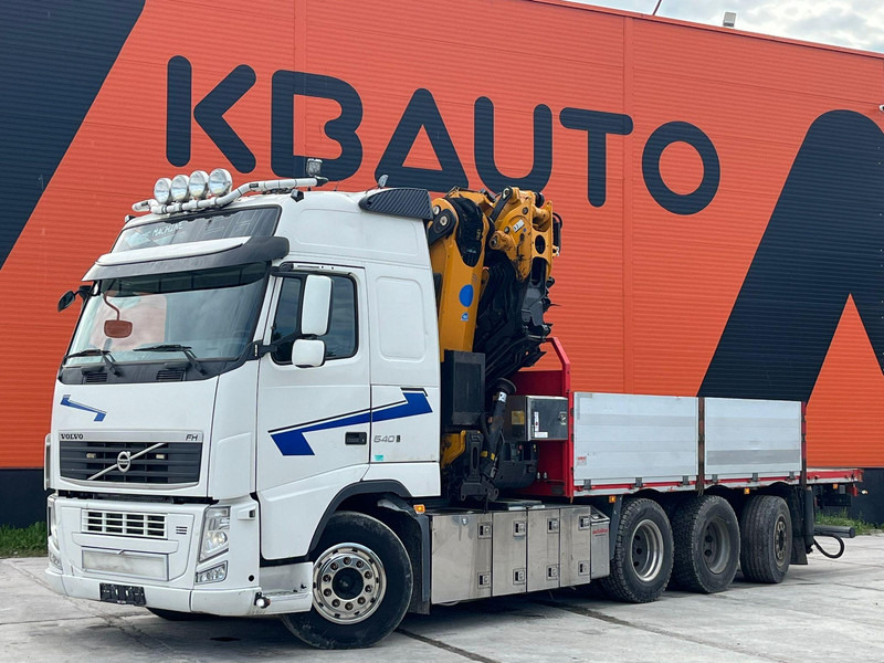 Volvo FH 540 8x4*4 EFFER 525/6S + JIB + WINCH / PLATFORM L=6216 mm - Camião de caixa aberta/ Plataforma, Camião grua: foto 2 Volvo FH 540 8x4*4 EFFER 525/6S + JIB + WINCH / PLATFORM L=6216 mm - Camião de caixa aberta/ Plataforma, Camião grua: foto 2