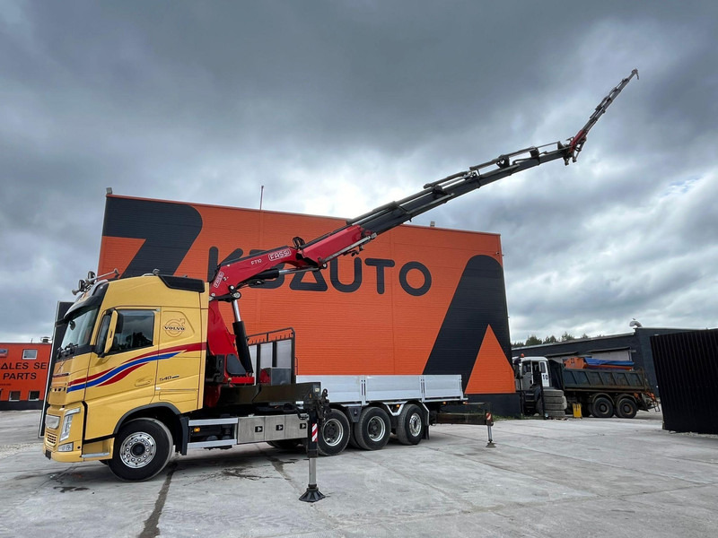 Camião de caixa aberta/ Plataforma, Camião grua Volvo FH 540 8x4*4 FASSI F710RA2.26 + JIB / PLATFORM L=6314 mm: foto 6