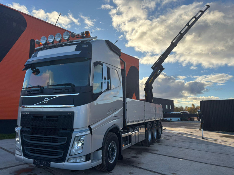 Volvo FH 540 8x4*4 PALFINGER PK 33002 EH / PLATFORM L=7049 mm - Camião de caixa aberta/ Plataforma, Camião grua: foto 1 Volvo FH 540 8x4*4 PALFINGER PK 33002 EH / PLATFORM L=7049 mm - Camião de caixa aberta/ Plataforma, Camião grua: foto 1