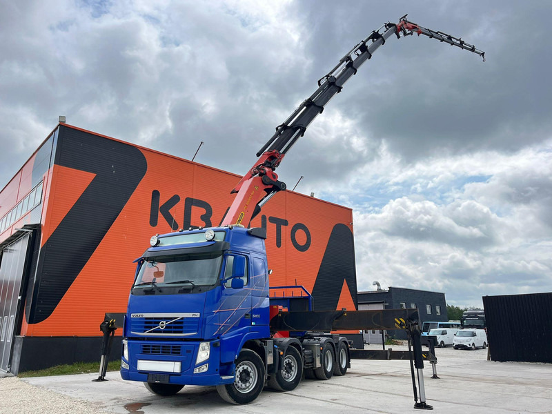 Volvo FH 540 8x4 PALFINGER PK110002 / RETARDER - Camião de caixa aberta/ Plataforma, Camião grua: foto 1 Volvo FH 540 8x4 PALFINGER PK110002 / RETARDER - Camião de caixa aberta/ Plataforma, Camião grua: foto 1