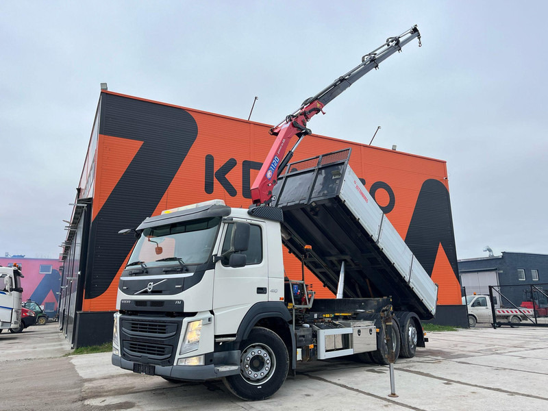 Volvo FM 410 6x2*4 HMF 1120-K4 / TIPPER BOX L=5573 mm - Camião basculante, Camião grua: foto 1 Volvo FM 410 6x2*4 HMF 1120-K4 / TIPPER BOX L=5573 mm - Camião basculante, Camião grua: foto 1