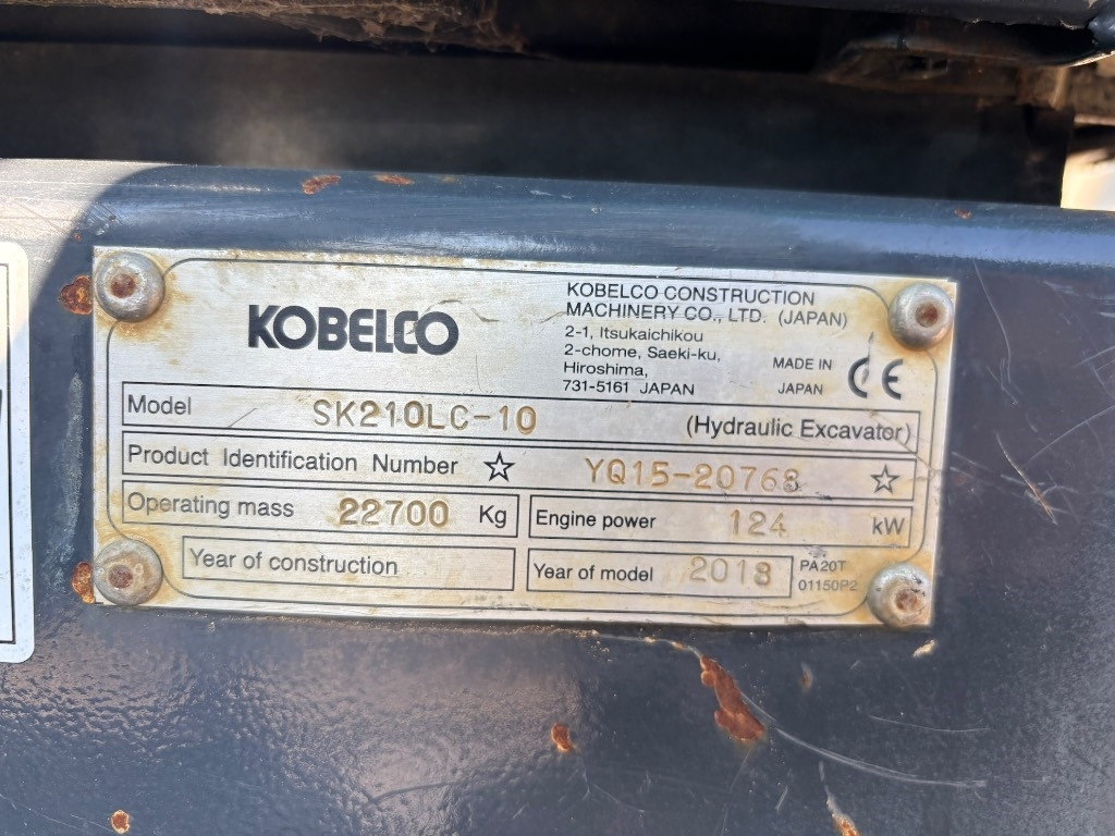 Escavadora de rastos Kobelco SK 210 LC-10 - Kobelco SK210: foto 27