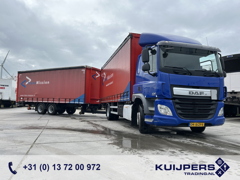 DAF CF 370 FA + Pacton MXD 218 / Curtainside Combi / Loadlift / APK TUV 05-26 - Camião de lona: foto 1 DAF CF 370 FA + Pacton MXD 218 / Curtainside Combi / Loadlift / APK TUV 05-26 - Camião de lona: foto 1