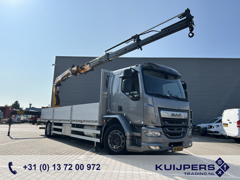 DAF LF 320 FA / Effer 175.2/c3s Crane / 363 dkm / Plateau / APK TUV 08-25 - Camião grua: foto 1 DAF LF 320 FA / Effer 175.2/c3s Crane / 363 dkm / Plateau / APK TUV 08-25 - Camião grua: foto 1