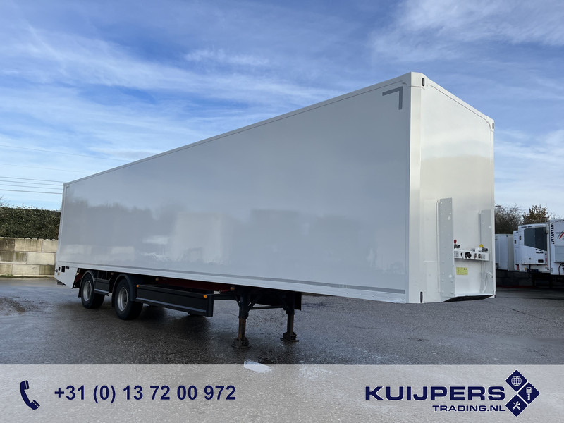 Groenewegen Jumbo DRO-14-18 X-Steering / Box / Laadklep / APK TUV 02-26 - Semi-reboque furgão: foto 1 Groenewegen Jumbo DRO-14-18 X-Steering / Box / Laadklep / APK TUV 02-26 - Semi-reboque furgão: foto 1