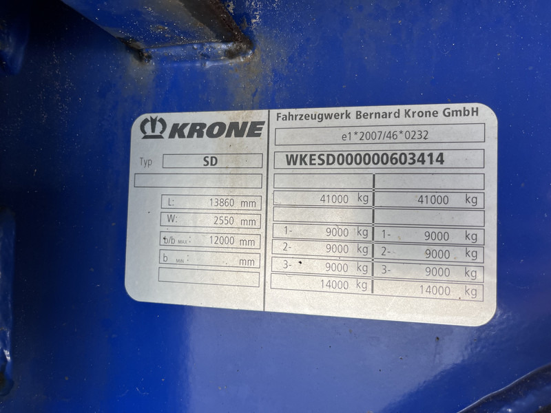Semi-reboque furgão Krone DryLiner / Box / Huckepack / BPW Drum / APK TUV 04-26: foto 13