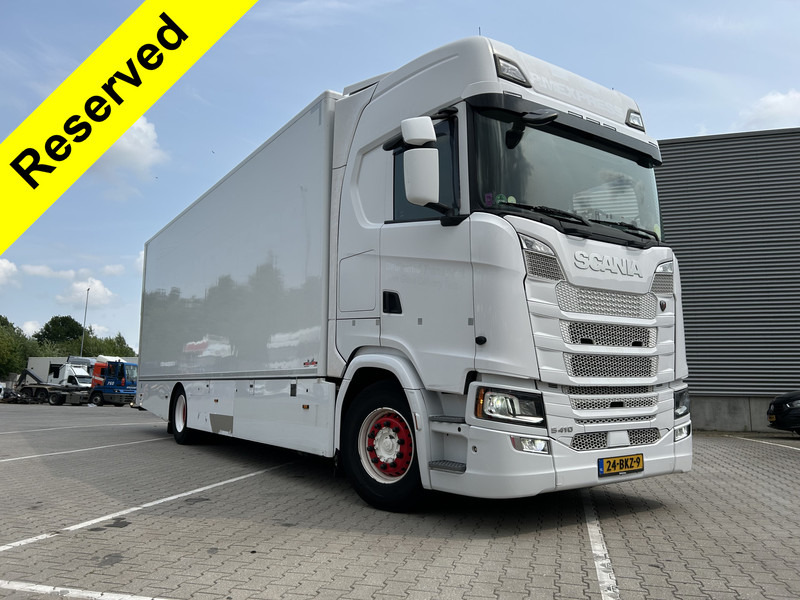 Scania S410 Highline / 491 dkm / Box 8.1 mtr / Laadklep 3000 kg - Camião furgão: foto 1 Scania S410 Highline / 491 dkm / Box 8.1 mtr / Laadklep 3000 kg - Camião furgão: foto 1