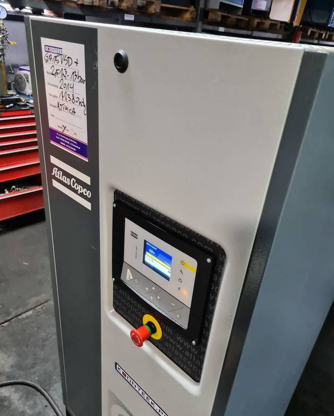 Kompresor śrubowy Atlas Copco GA 15 VSD ff + - Compressor de ar: foto 1 Kompresor śrubowy Atlas Copco GA 15 VSD ff + - Compressor de ar: foto 1