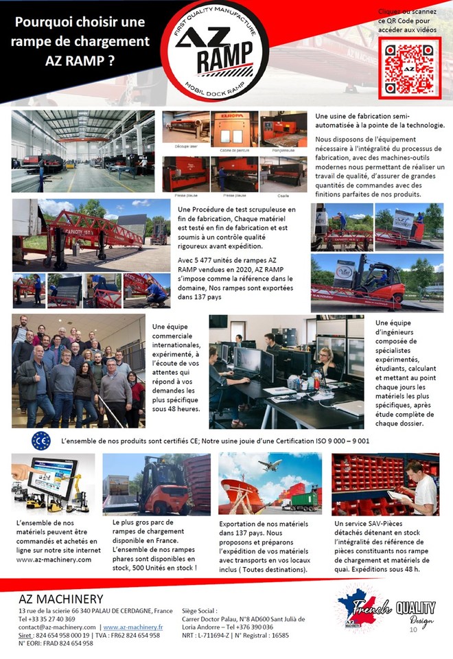 AZ RAMP EASY-XL 8 mobile loading ramp - Rampa de carregamento: foto 5 AZ RAMP EASY-XL 8 mobile loading ramp - Rampa de carregamento: foto 5