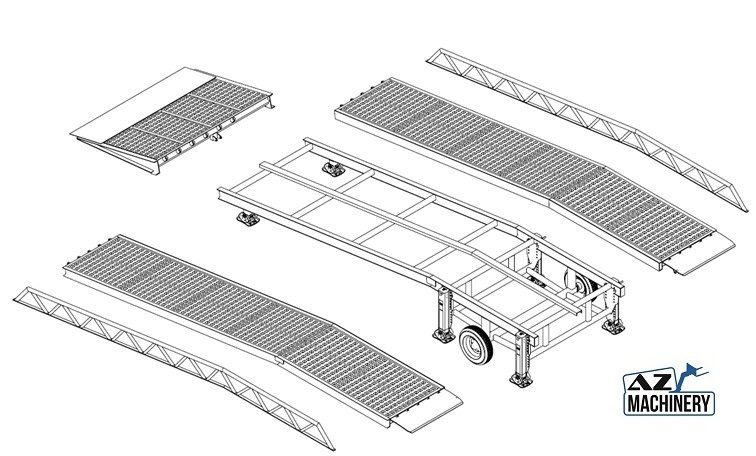 Rampa de carregamento novo AZ RAMP STAR-10-XL mobile loading ramp: foto 10
