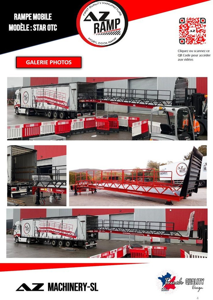 Loading Ramp with with hydraulic folding bridge - AZ RAMP - STAR-OTC- 8T. 8 ton capacity - Rampa de carregamento: foto 5 Loading Ramp with with hydraulic folding bridge - AZ RAMP - STAR-OTC- 8T. 8 ton capacity - Rampa de carregamento: foto 5