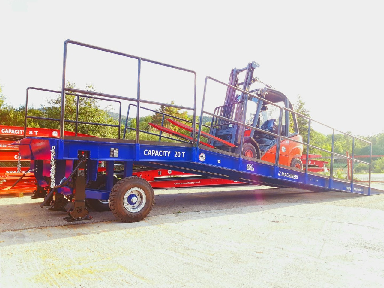 Rampa de carregamento novo **RENTAL** Large Mobile dock ramp, uncouplable AZ RAMP - KING VERSION, BIG FOOT  LLO 20 T: foto 11