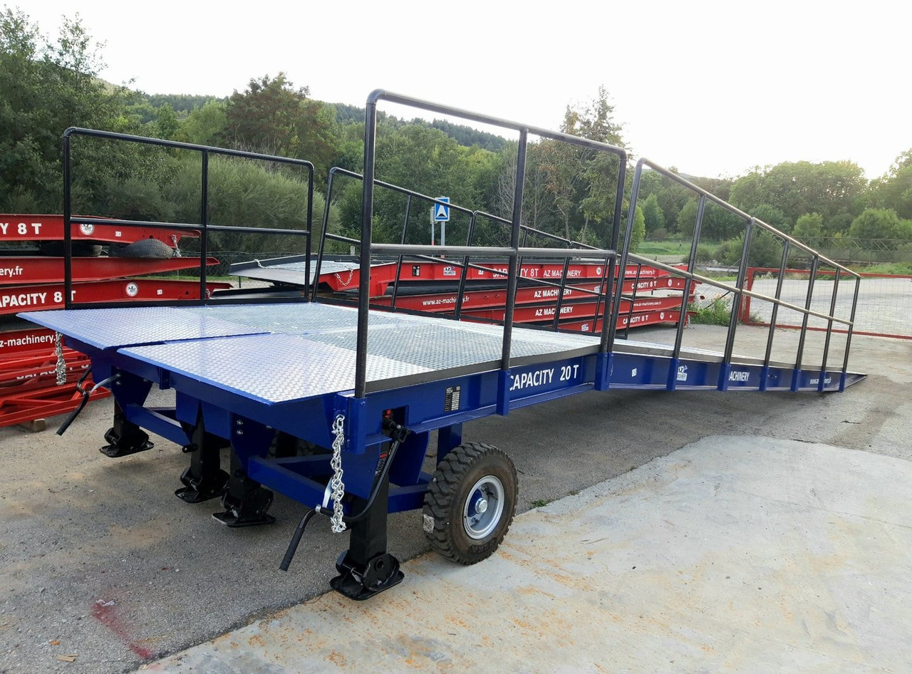 Rampa de carregamento novo **RENTAL** Large Mobile dock ramp, uncouplable AZ RAMP - KING VERSION, BIG FOOT  LLO 20 T: foto 9
