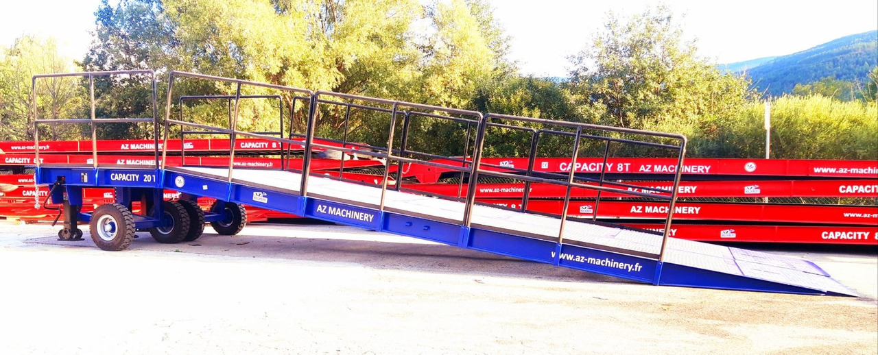 Rampa de carregamento novo **RENTAL** Large Mobile dock ramp, uncouplable AZ RAMP - KING VERSION, BIG FOOT  LLO 20 T: foto 10