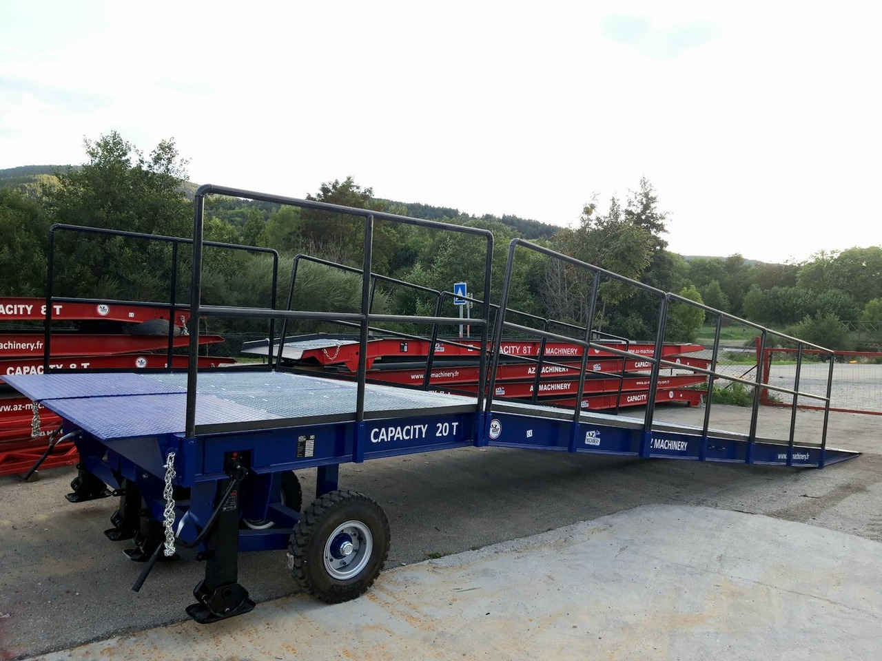 Rampa de carregamento novo **RENTAL** Large Mobile dock ramp, uncouplable AZ RAMP - KING VERSION, BIG FOOT  LLO 20 T: foto 8