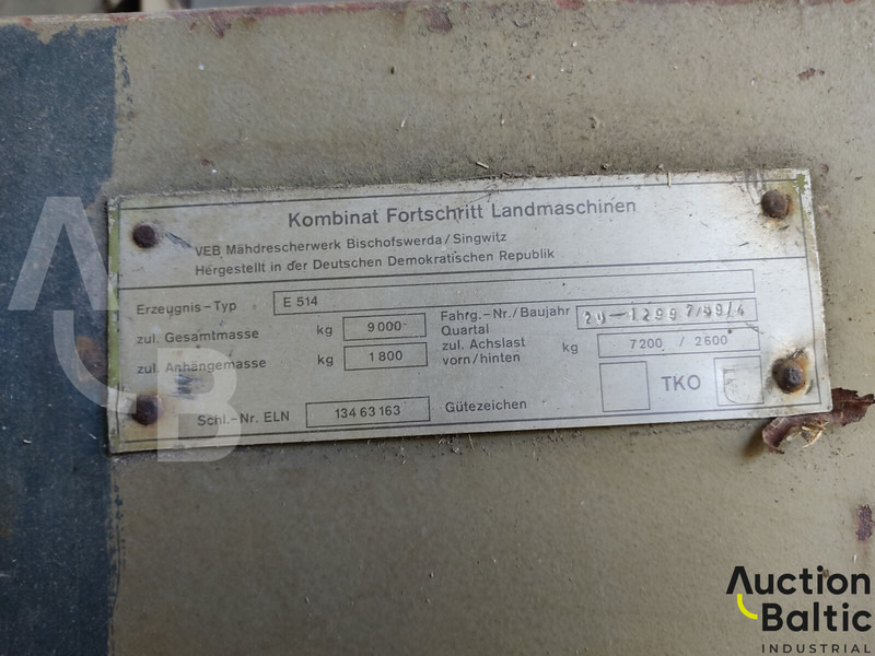 Ceifeira debulhadora para transporte de alimentos Fortschritt E 514: foto 20 Ceifeira debulhadora para transporte de alimentos Fortschritt E 514: foto 20