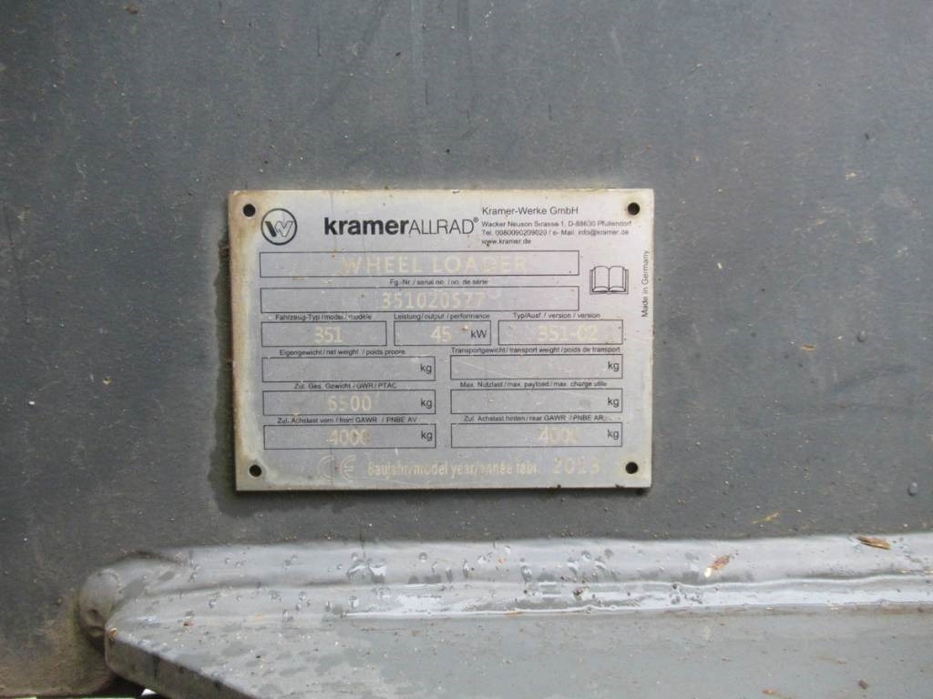 Pá carregadora de rodas Kramer 480: foto 8