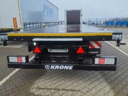 Krone Plateau-Auflieger - Lenkachse + Stapleraufnahme - Semi-reboque plataforma/ Caixa aberta: foto 3 Krone Plateau-Auflieger - Lenkachse + Stapleraufnahme - Semi-reboque plataforma/ Caixa aberta: foto 3