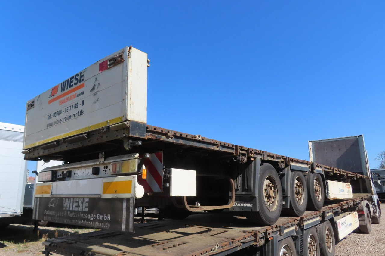 Krone Stahlmattenauflieger mit Bordwände - Semi-reboque plataforma/ Caixa aberta: foto 4 Krone Stahlmattenauflieger mit Bordwände - Semi-reboque plataforma/ Caixa aberta: foto 4
