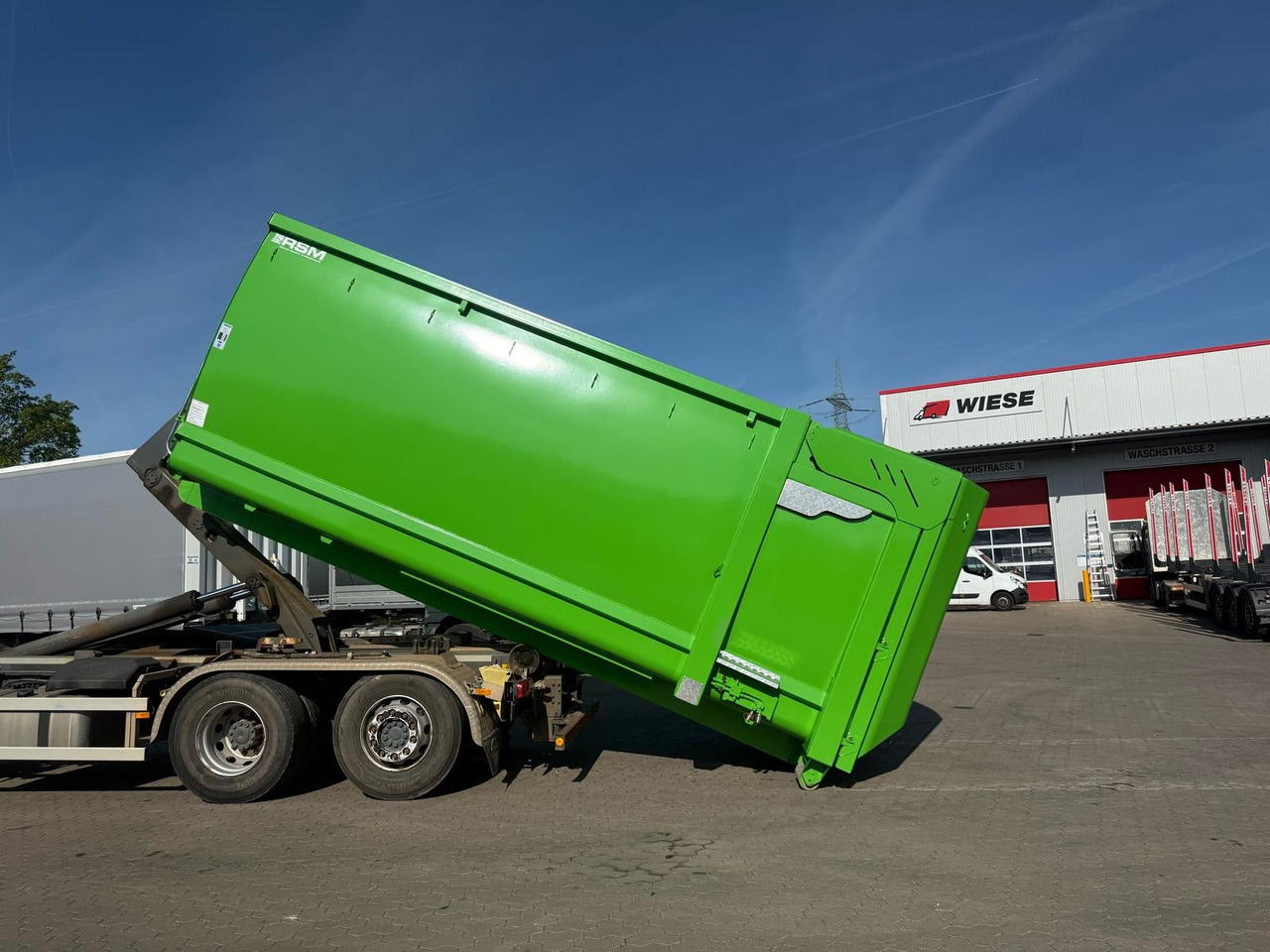 RSM Abrollcontainer 38m³ mit hydr. Heckklappe - Reboque transportador de contêineres/ Caixa móvel: foto 1 RSM Abrollcontainer 38m³ mit hydr. Heckklappe - Reboque transportador de contêineres/ Caixa móvel: foto 1