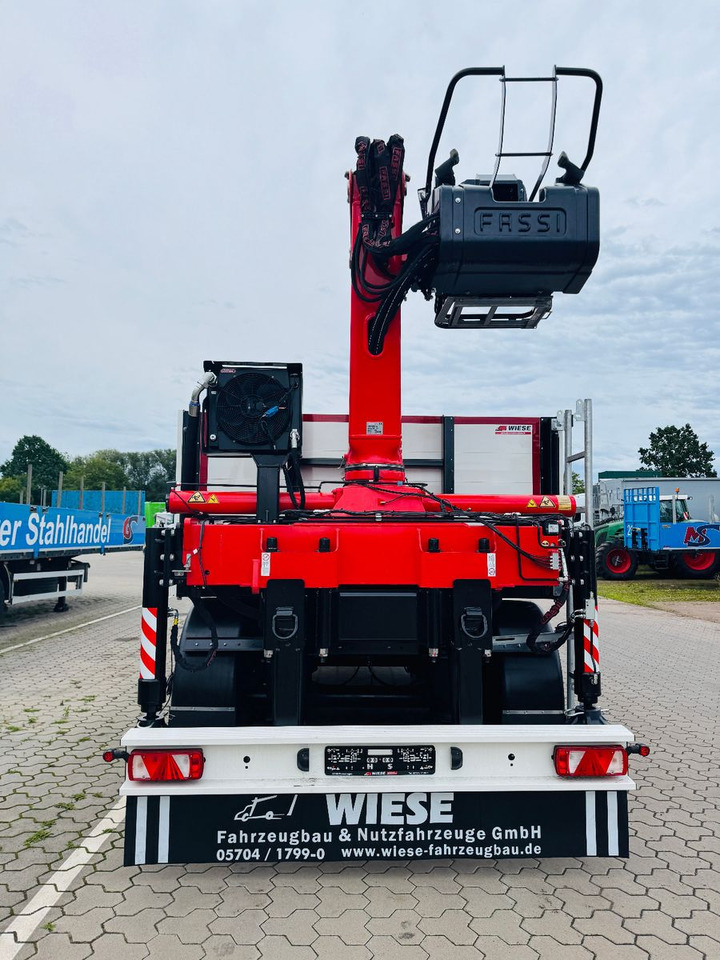 Wiese Baustoffauflieger - Heckkran Kran Fassi - Semi-reboque plataforma/ Caixa aberta: foto 5 Wiese Baustoffauflieger - Heckkran Kran Fassi - Semi-reboque plataforma/ Caixa aberta: foto 5