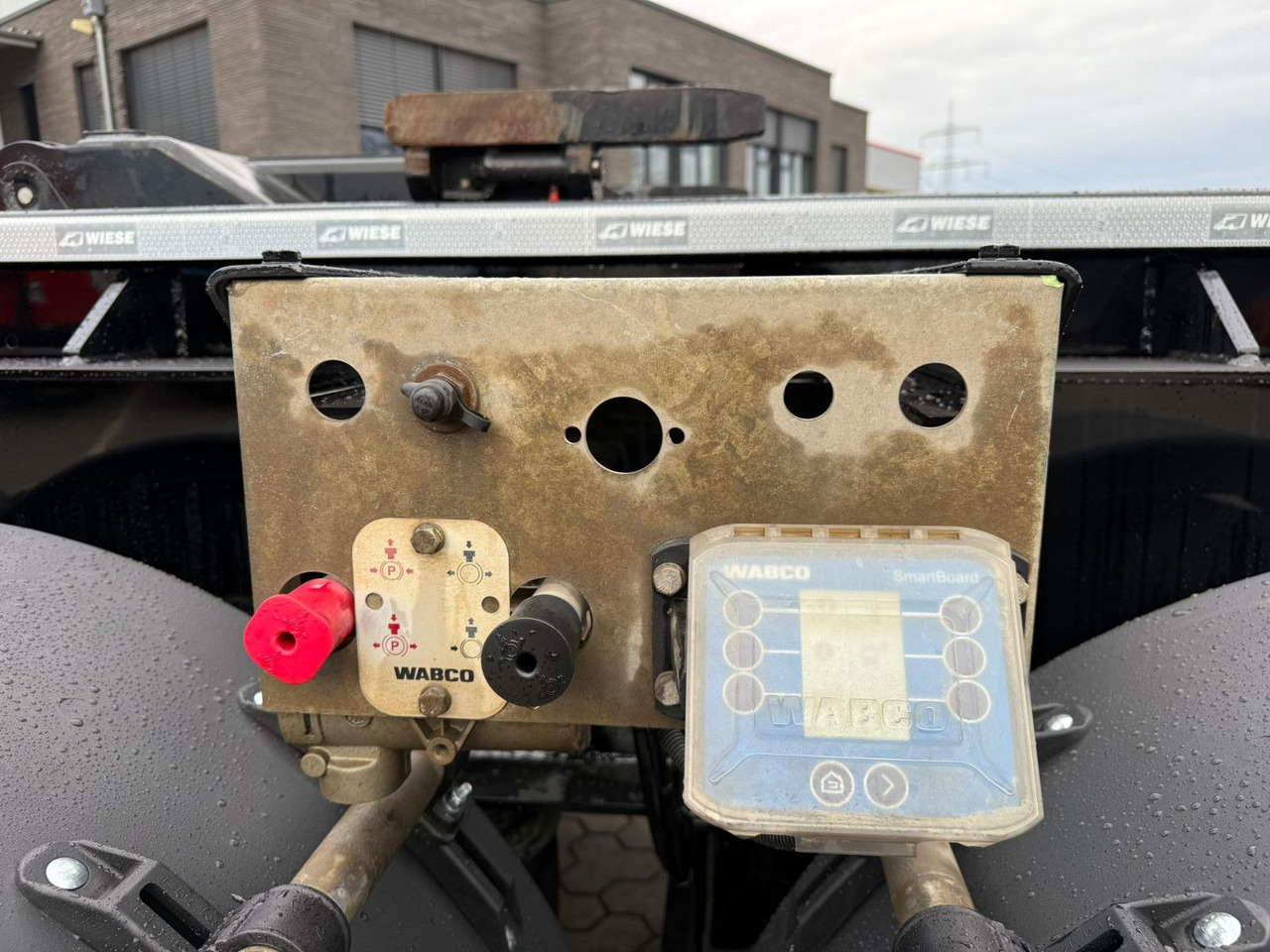 Semi-reboque transportador de contêineres/ Caixa móvel Wiese SA 3 - 36 AK 30 Abrollkipper neu lackiert: foto 12