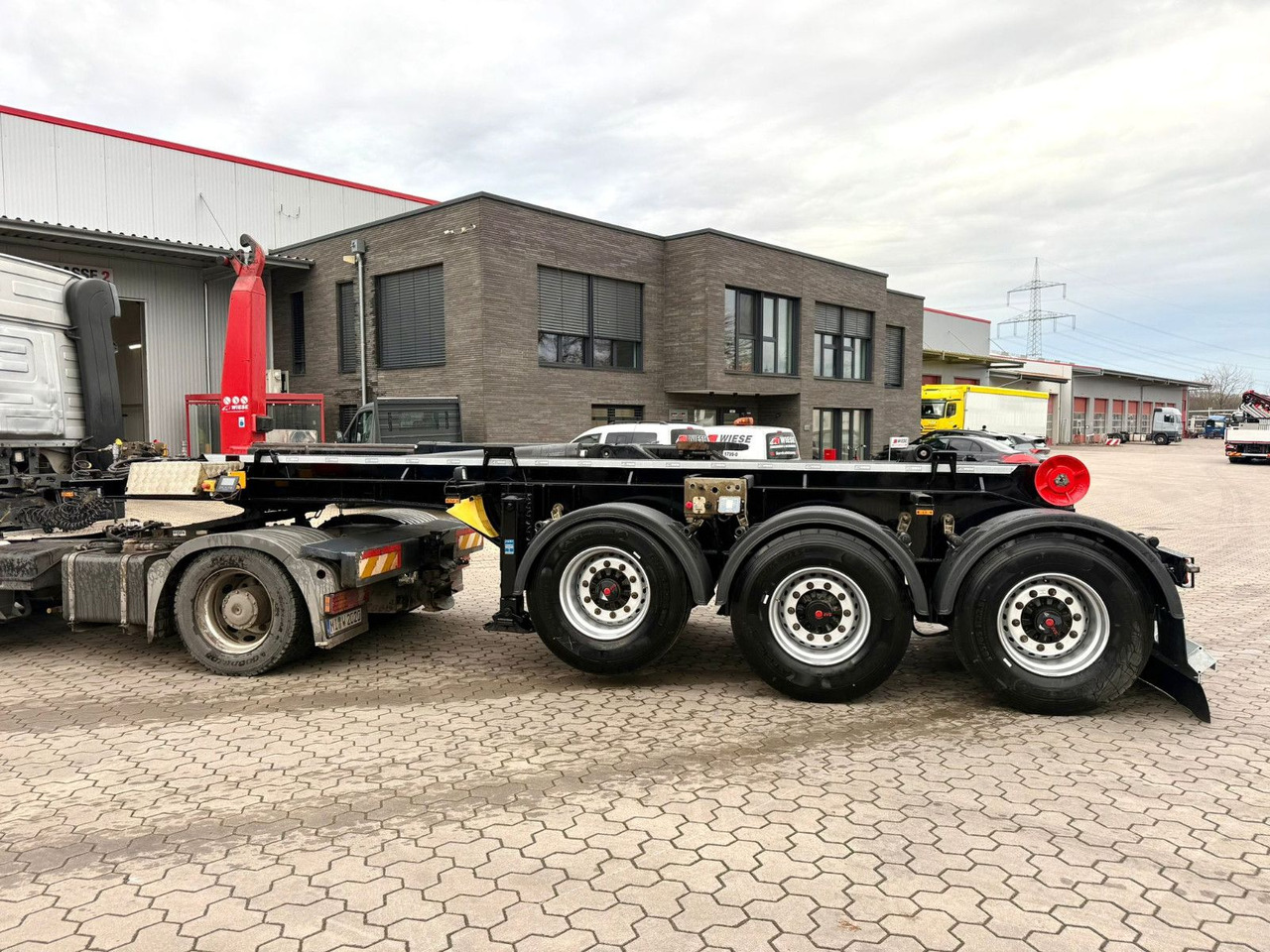 Semi-reboque transportador de contêineres/ Caixa móvel Wiese SA 3 - 36 AK 30 Abrollkipper neu lackiert: foto 6