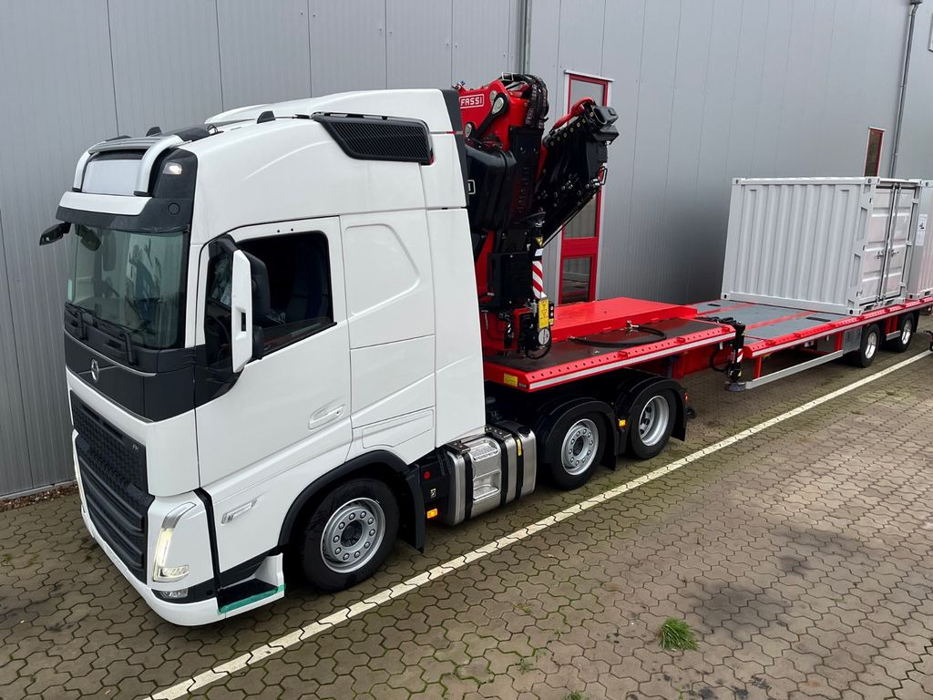 Wiese Stufensattel Tieflader mit Kran Fassi F545 - Semi-reboque plataforma/ Caixa aberta: foto 5 Wiese Stufensattel Tieflader mit Kran Fassi F545 - Semi-reboque plataforma/ Caixa aberta: foto 5