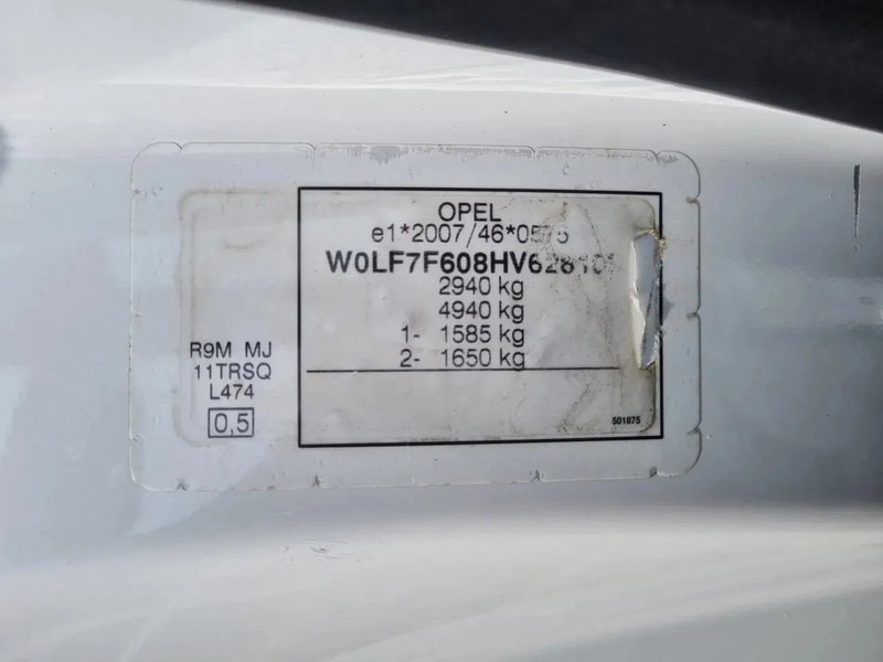 Furgão compacto, Carrinha cabine dupla Opel VIVARO-B L2 Dubbele Cabine 6 Zits 1.6 CDTI 95 PK Euro 6: foto 9