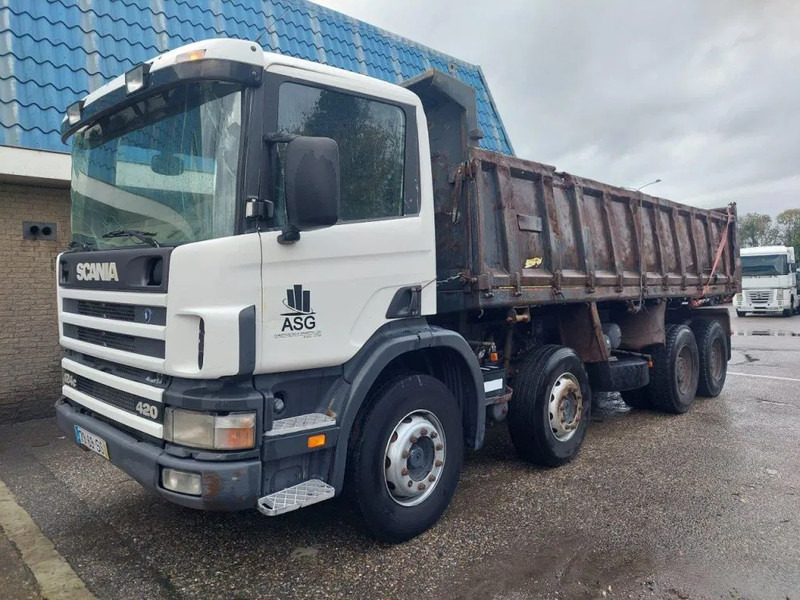 Scania P124-420 8x4 Kipper Steel - Camião basculante: foto 1 Scania P124-420 8x4 Kipper Steel - Camião basculante: foto 1